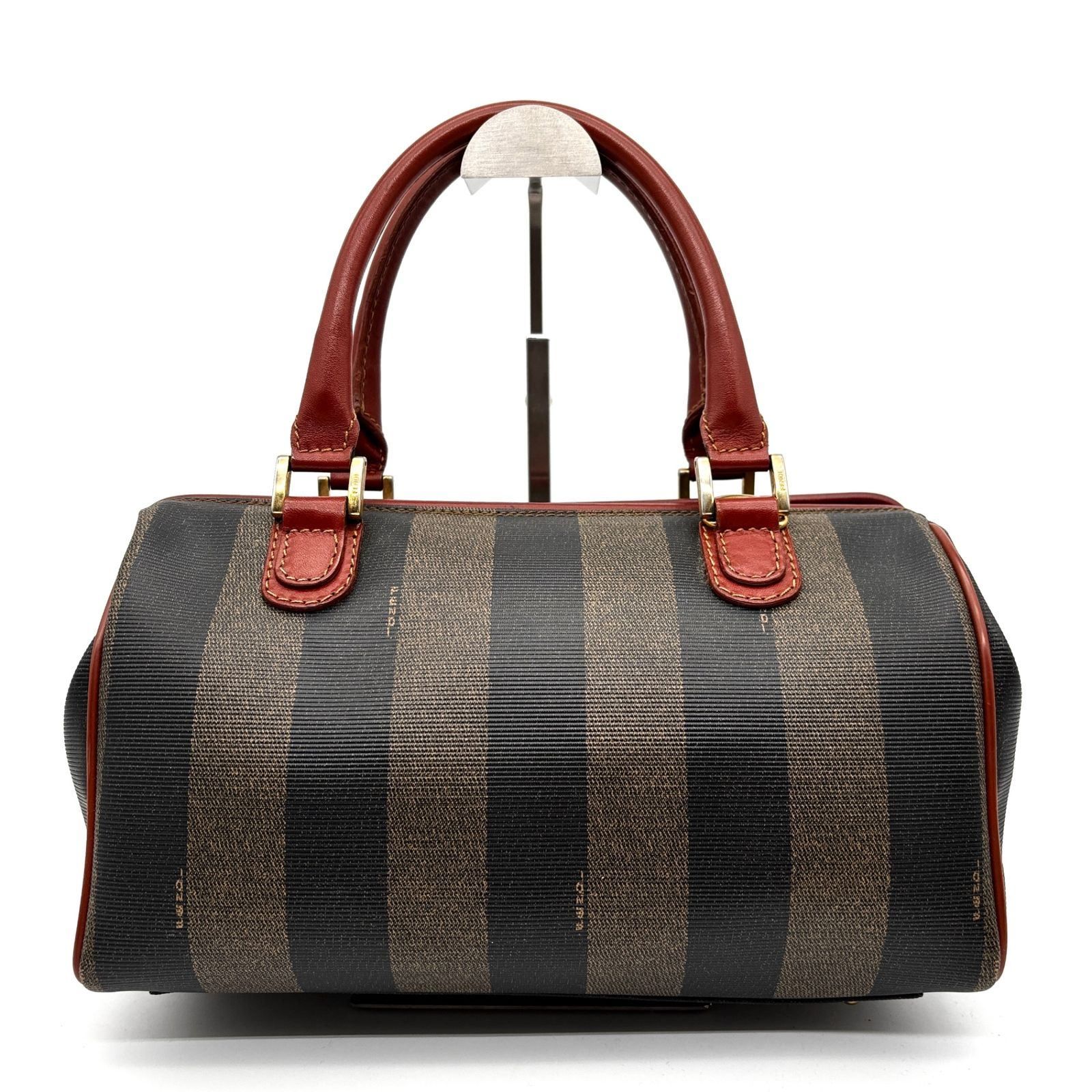 美品 FENDI フェンディ ペカン ミニボストンバッグ ショルダーバッグ 