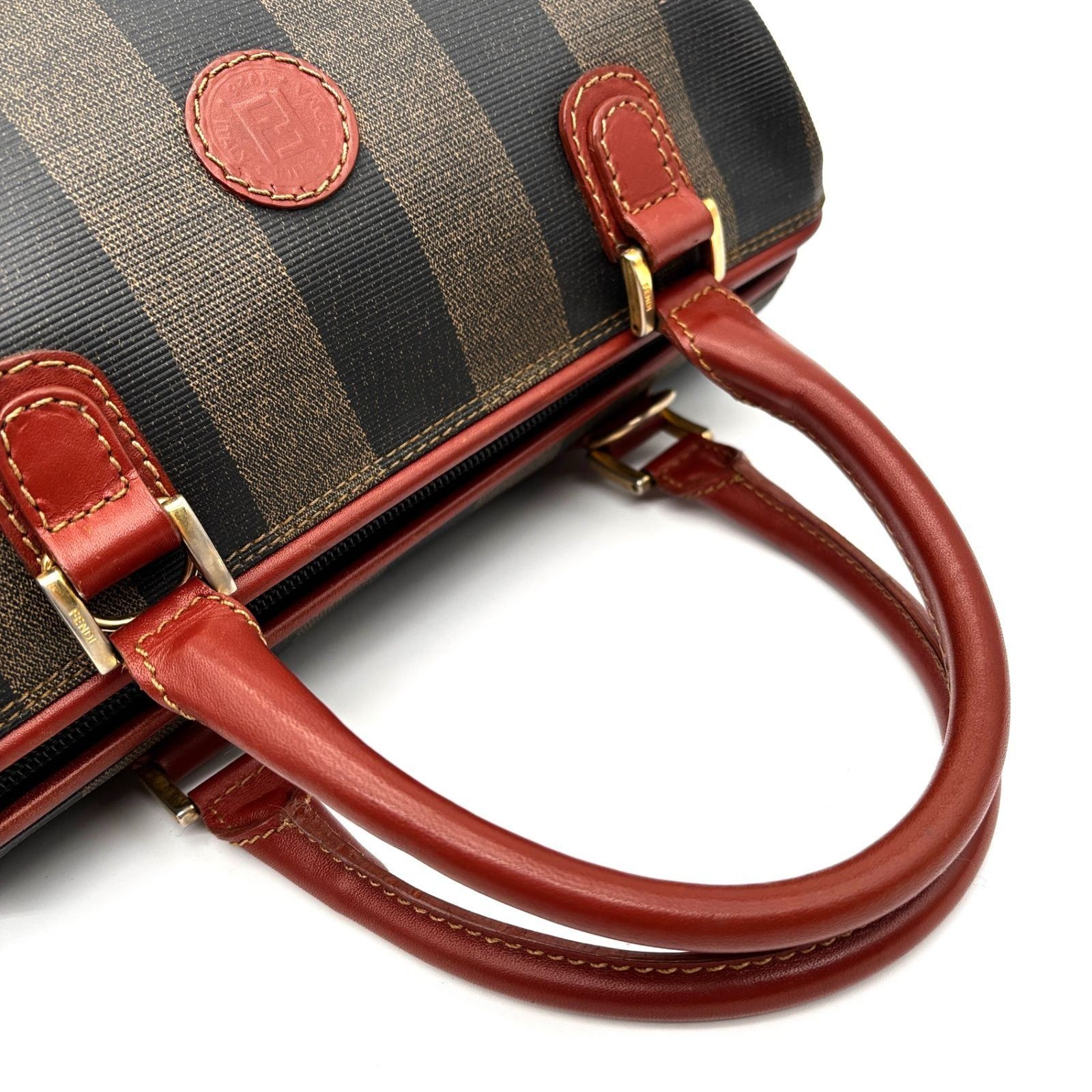 美品 FENDI フェンディ ペカン ミニボストンバッグ ショルダーバッグ 
