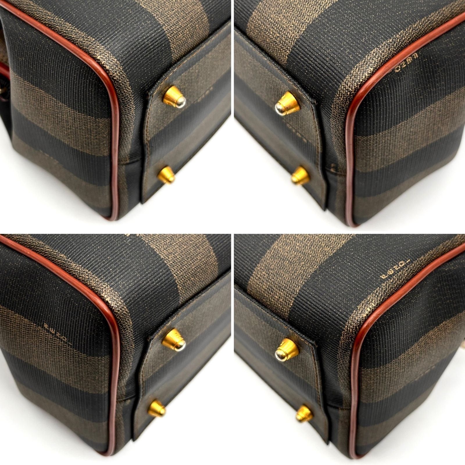 美品 FENDI フェンディ ペカン ミニボストンバッグ ショルダーバッグ 