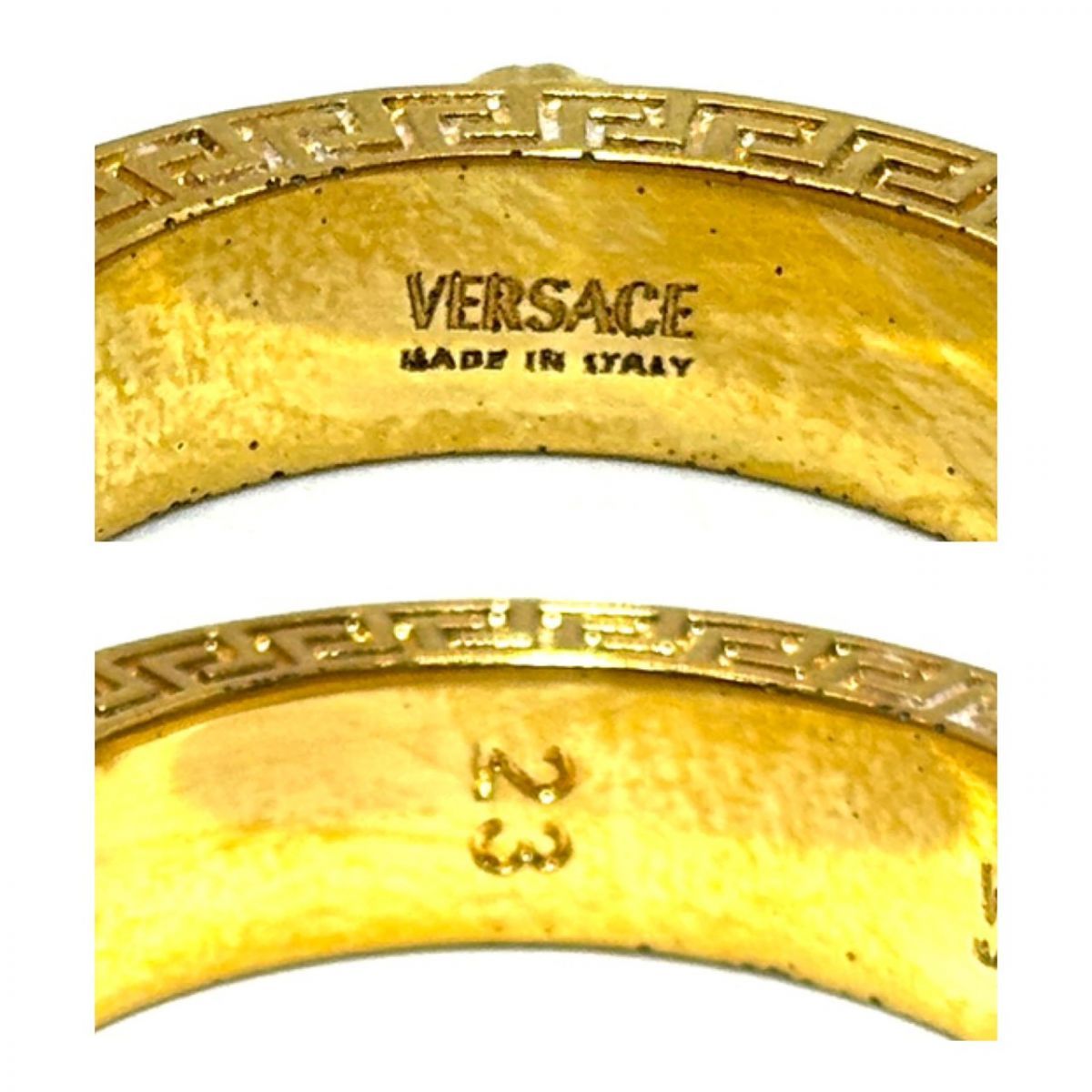 指先に宿る威光】 VERSACE リング メデューサ ラインストーン 指輪 箱