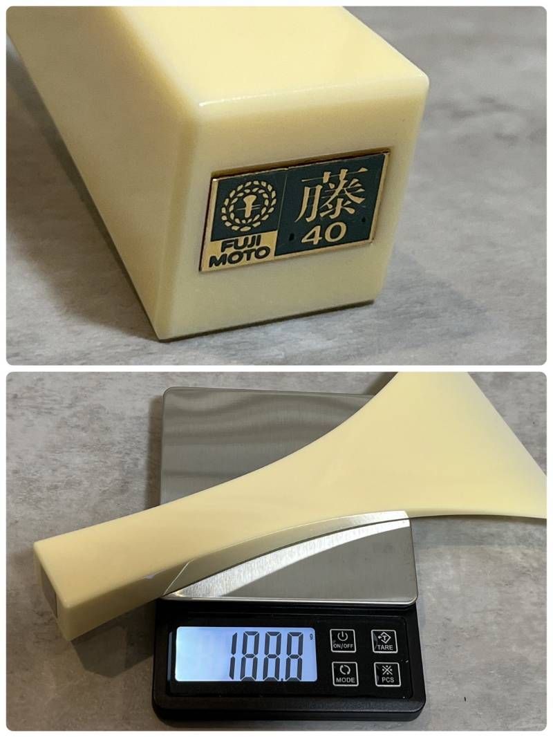 FUJIMOTO 高級プラスチック撥 藤40 緑ラベル 三味線バチ - メルカリ