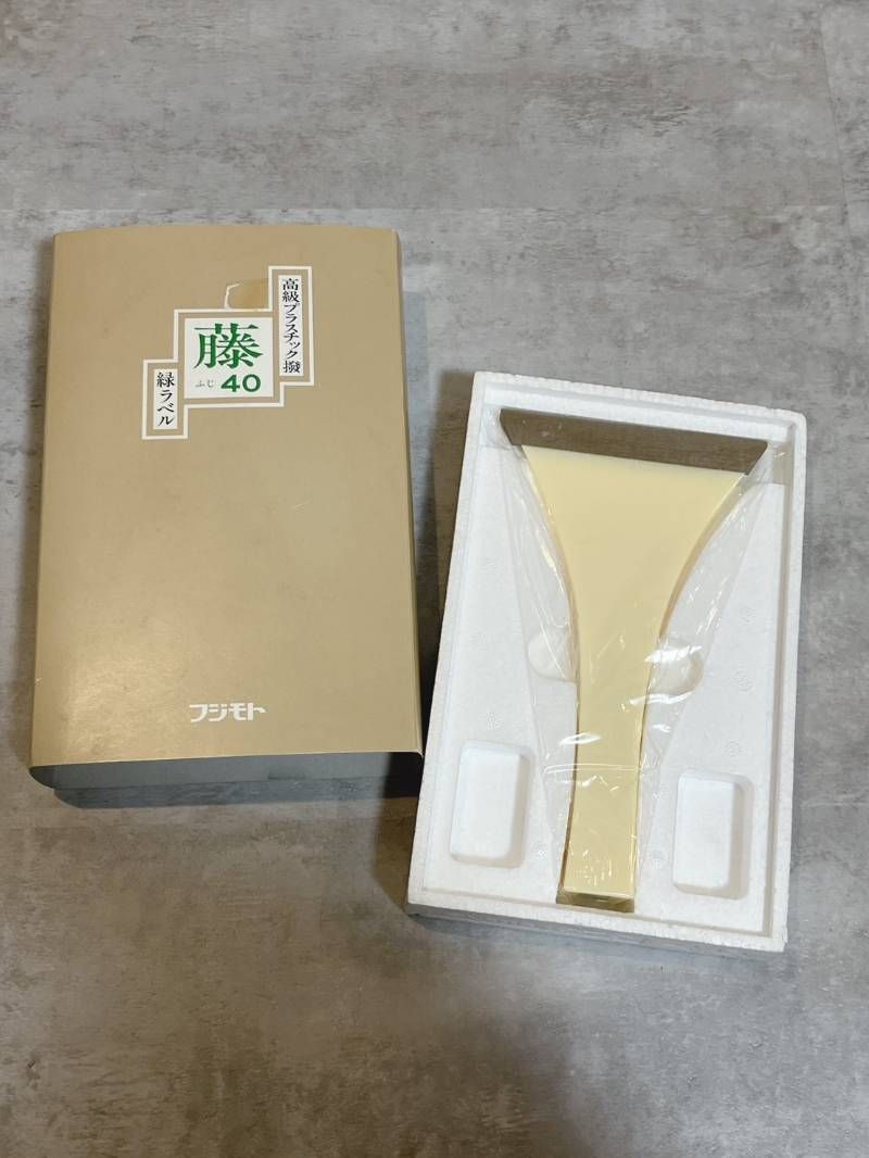 FUJIMOTO 高級プラスチック撥 藤40 緑ラベル 三味線バチ - メルカリ