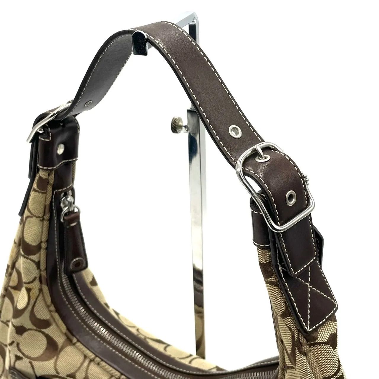 美品○ COACH コーチ ショルダーバッグ ワンショルダー ホーボー 
