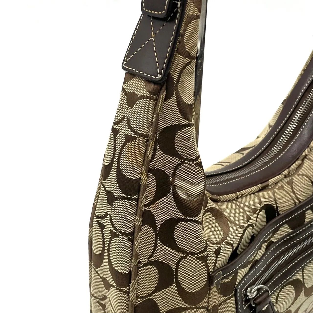 美品○ COACH コーチ ショルダーバッグ ワンショルダー ホーボー 