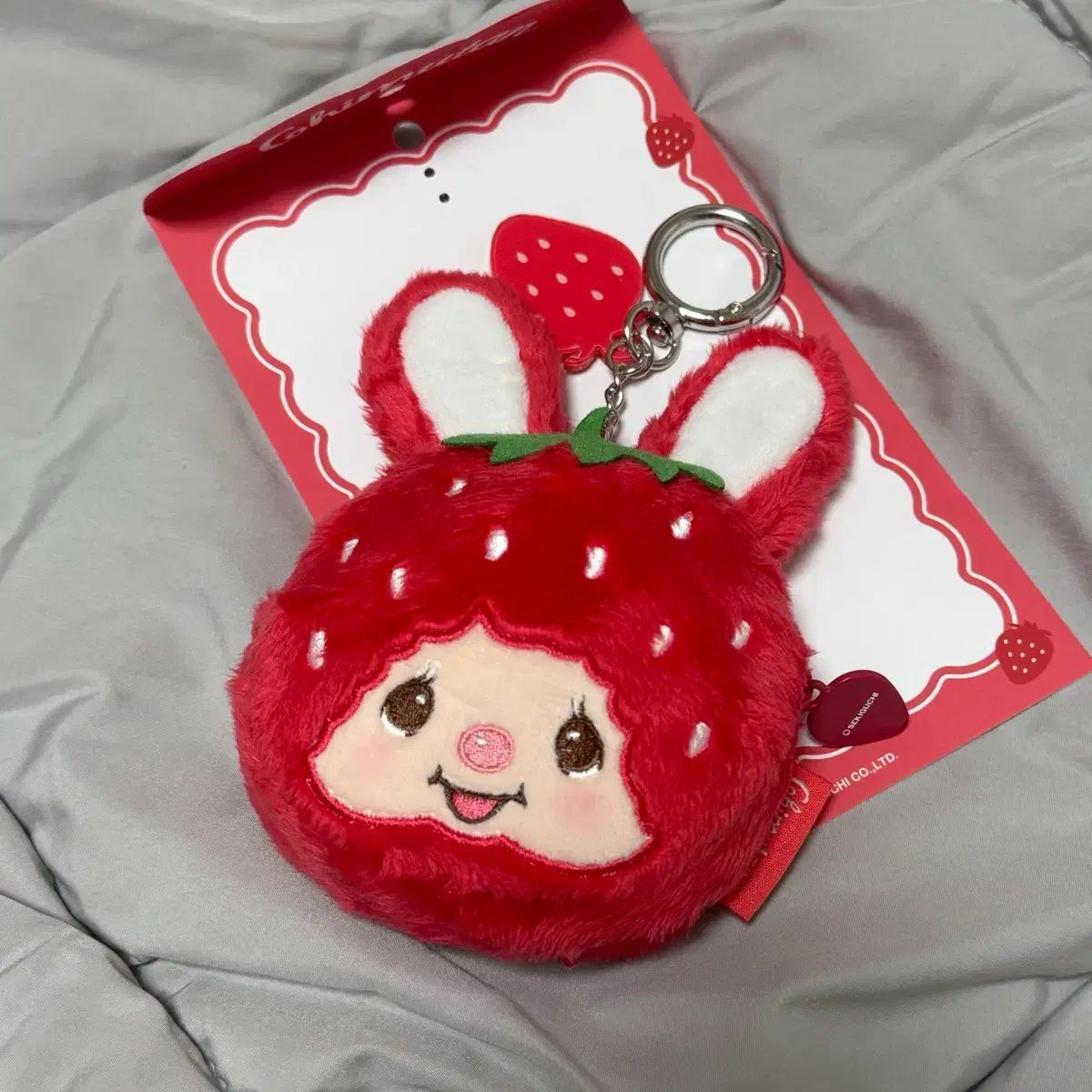 モンチッチ チムタン 限定 いちご キャラクター ポーチ キーホルダー
