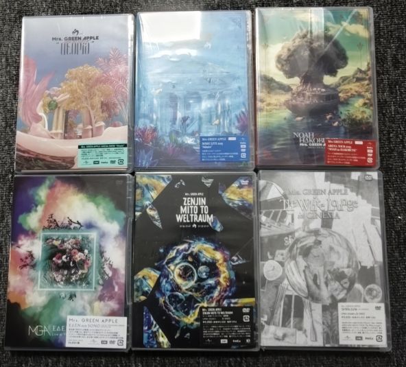 新品 未開封Mrs. GREEN APPLE 通常盤初回限定盤 DVD 6作品セット