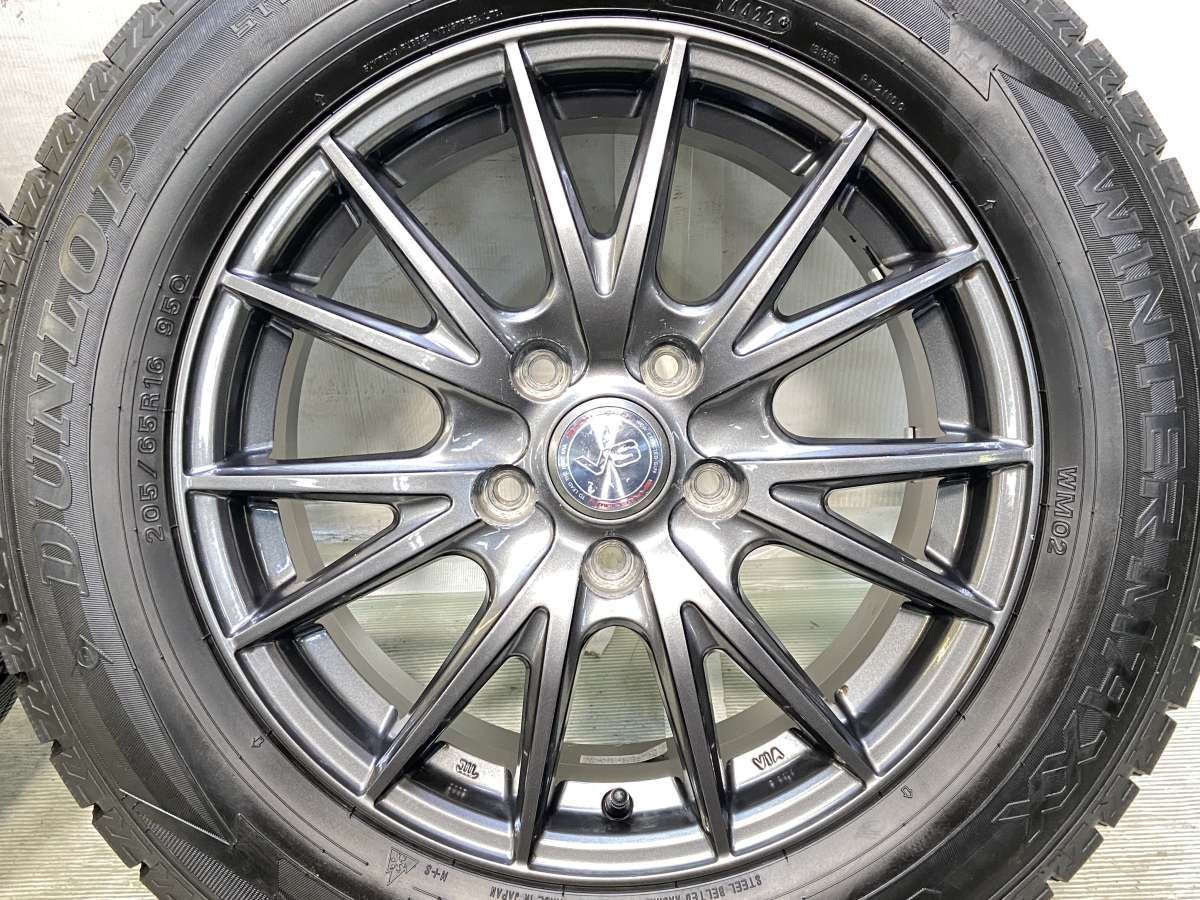 205/65R16 ダンロップ ウィンターマックス WM02 VS 16x6.5 47 114.3-5 