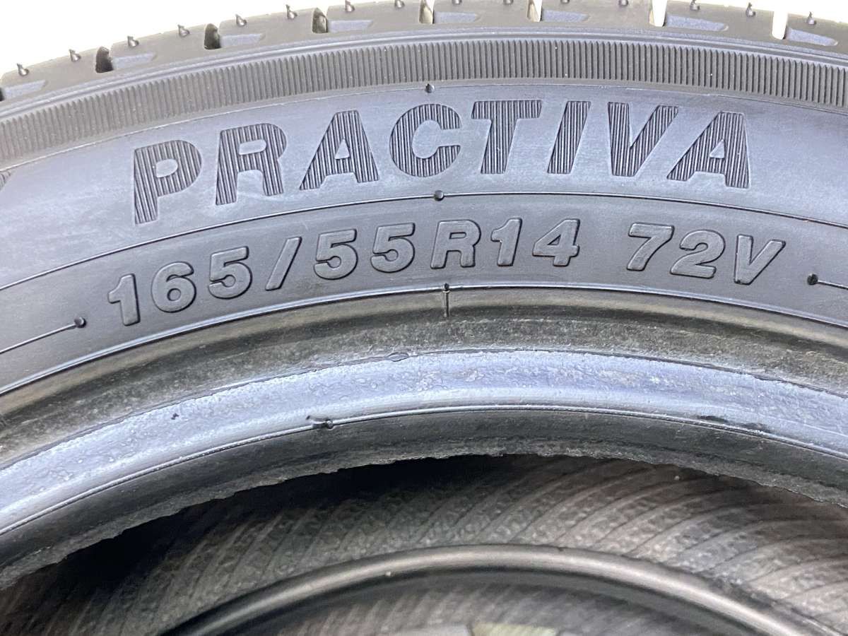 165/55R14 イエローハット PRACTIVA 中古タイヤ サマータイヤ 2本 