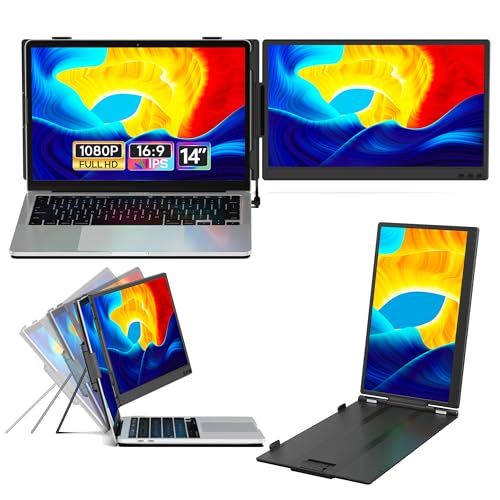 14インチ ノートパソコン用モニター FHD1080P デュアルディスプレイ 