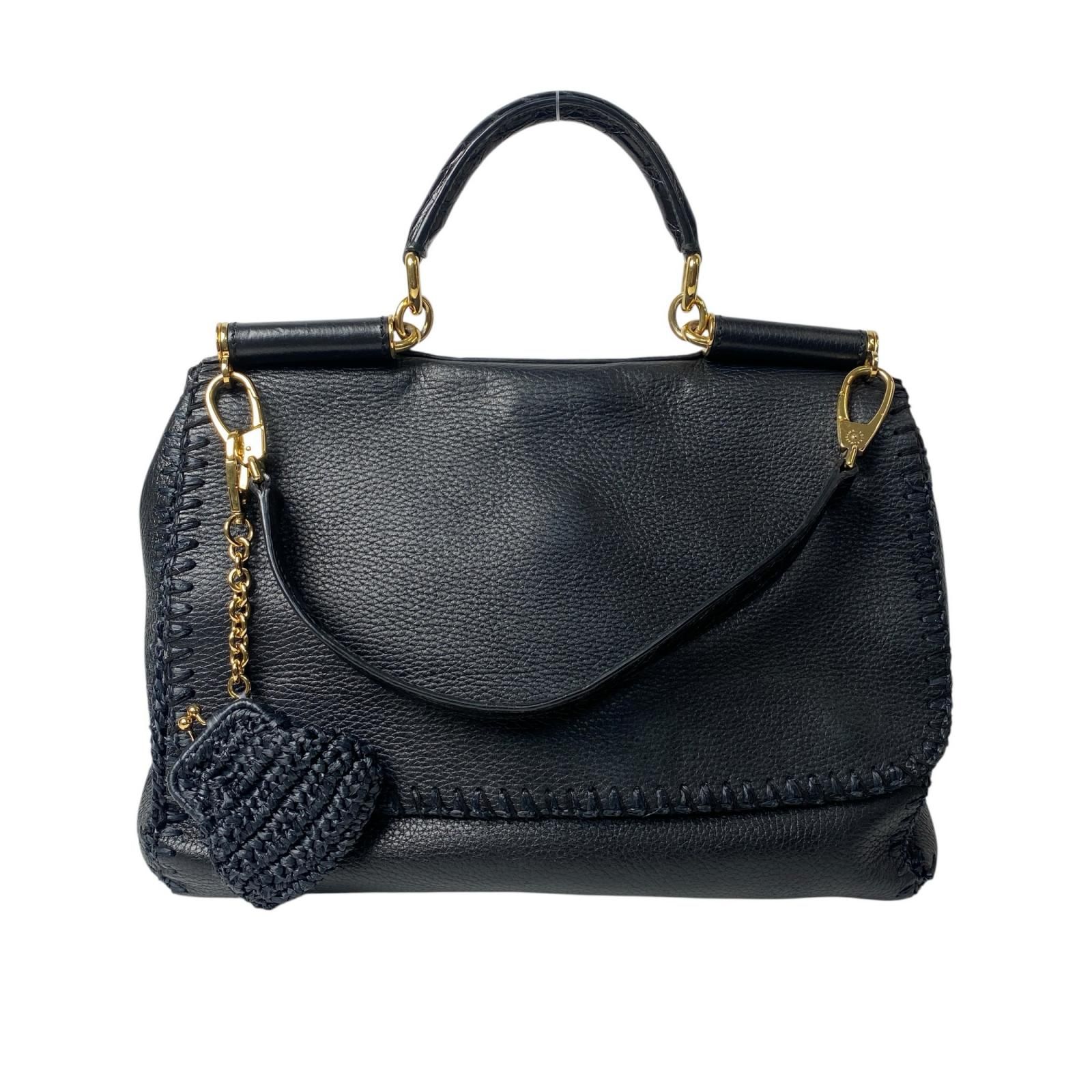 美品✨ドルチェ＆ガッバーナ シシリー 2way ショルダーバッグ レザー 