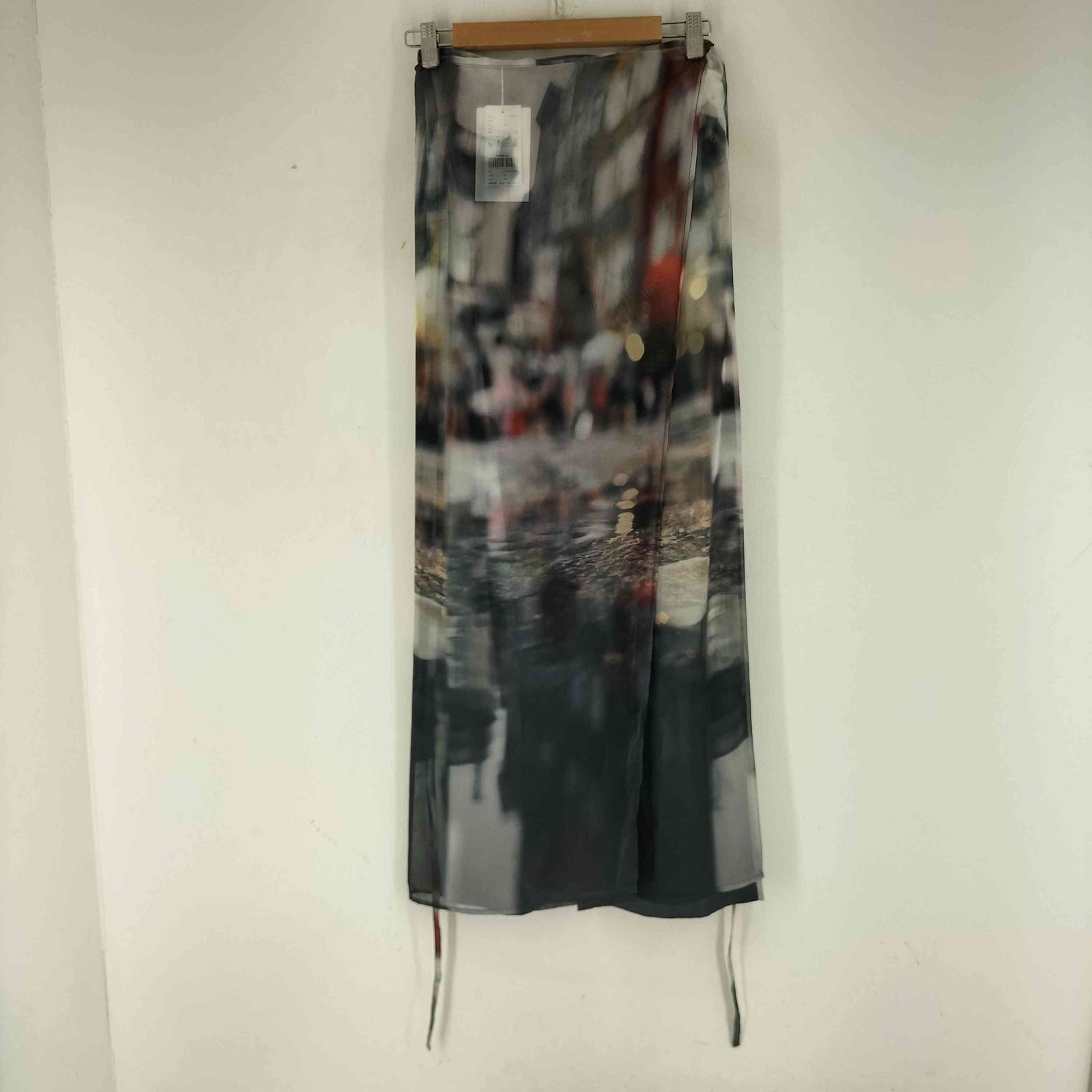 スカート AMERI DAILY LIFE SCENERY SHEER SKIRT アメリ AMERI DAILY LIFE SCENERY SHEER SKIRT レディース JPN：M