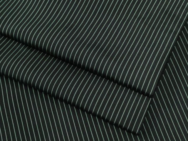 平和屋着物●男性　紬　縞　黒地　ますいわ屋扱い　正絹　逸品　CABC7179yc