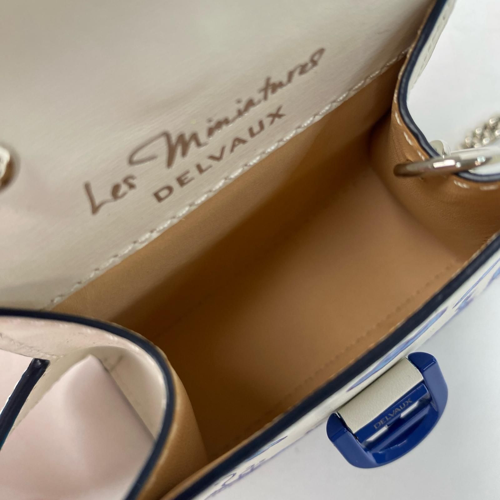 未使用 デルヴォー DELVAUX レ・ミニアチュール レザー バッグチャーム 