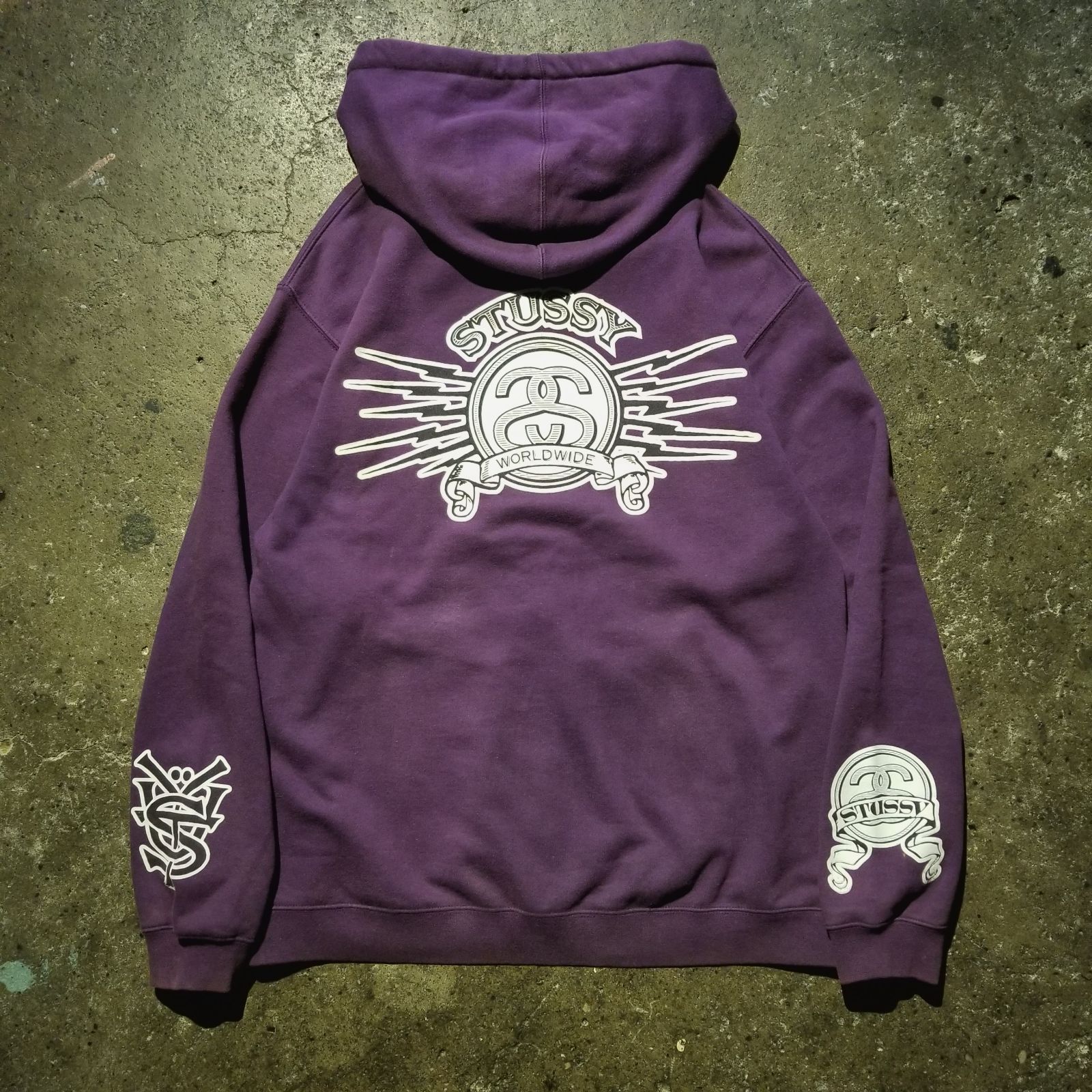 STUSSY(ステューシー) ⁄ 00s⁄WAFFLE HOODIE⁄サーマルパーカー⁄M Stussy 
