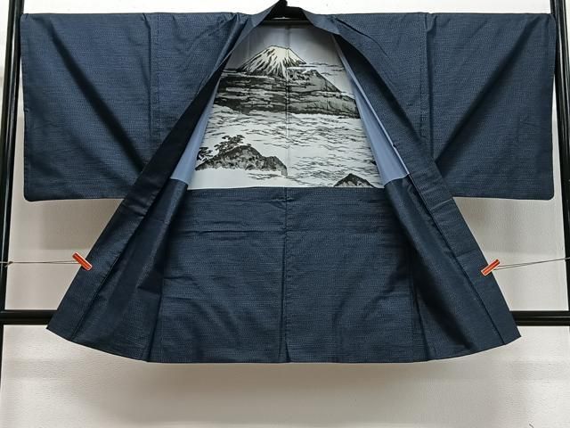 平和屋着物∞男性 羽織 本場大島紬 80亀甲 総詰め 正絹 逸品