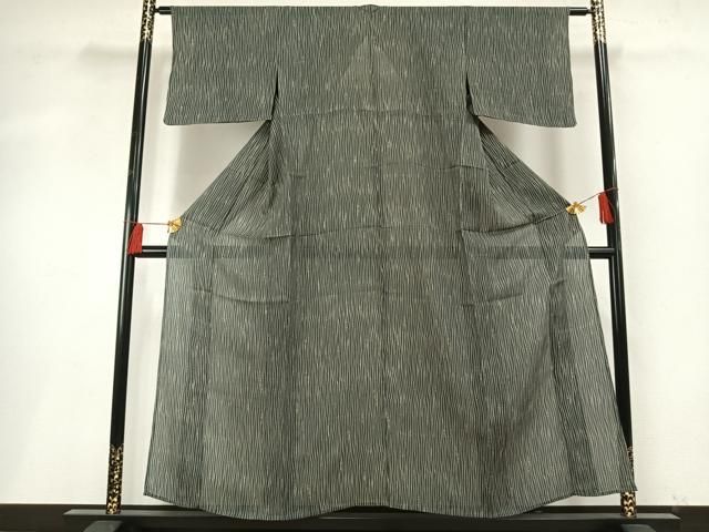 平和屋着物＊夏物　小紋　絽　変わり縞　正絹　逸品　AABF1635jd 平和屋着物＊夏物 小紋 絽 変わり縞 正絹 逸品 AABF1635jd 【公式通販】