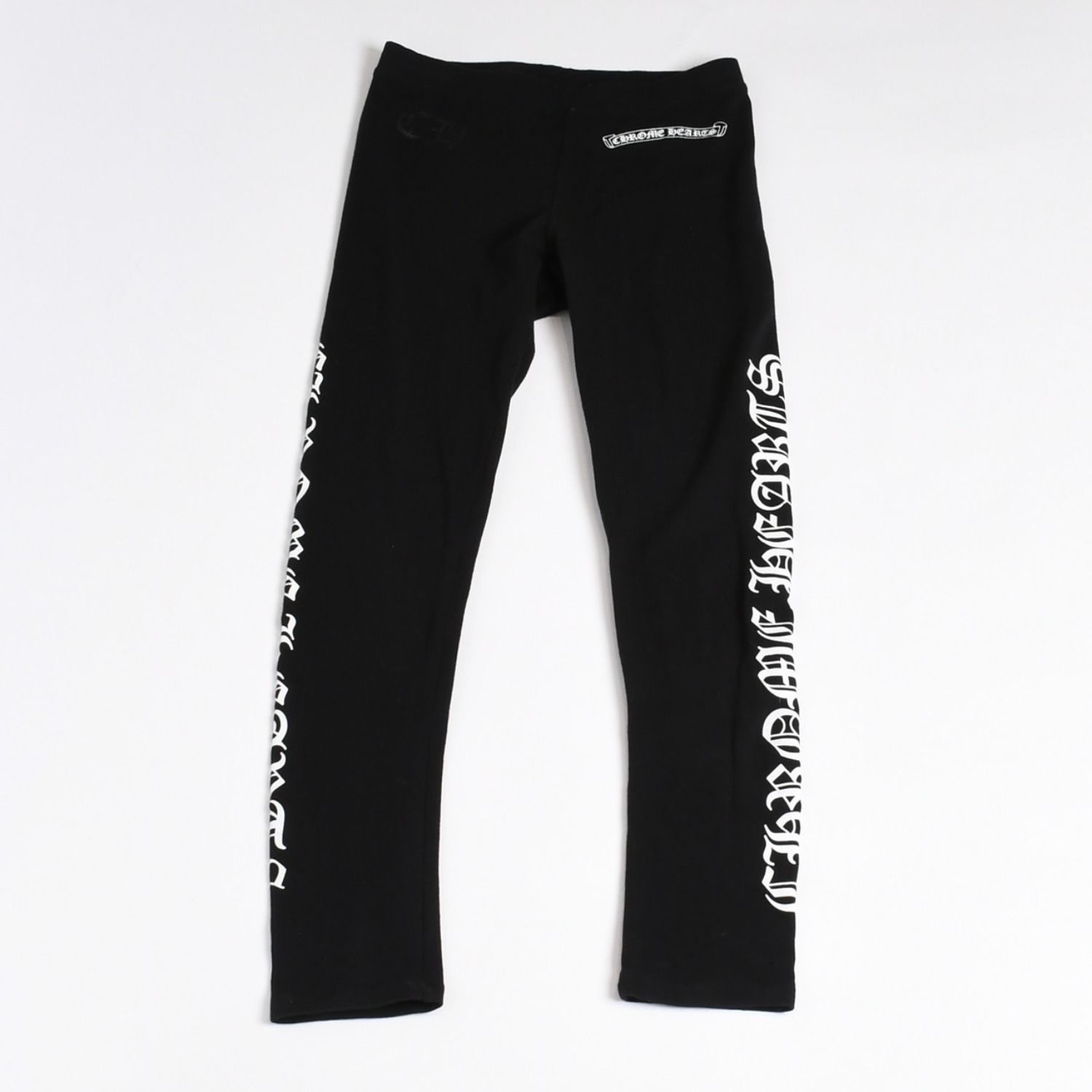 極美品 CHROME HEARTS クロムハーツ SIDE LOGO PRINT LEGGINGS サイド 