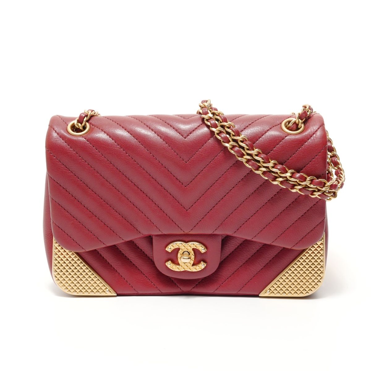 シャネル CHANEL 26番台 Vステッチ シェブロン ショルダーバッグ【中古】 CHANEL シャネル ショルダーバッグ 26番台 Vステッチ シェブロン【中古