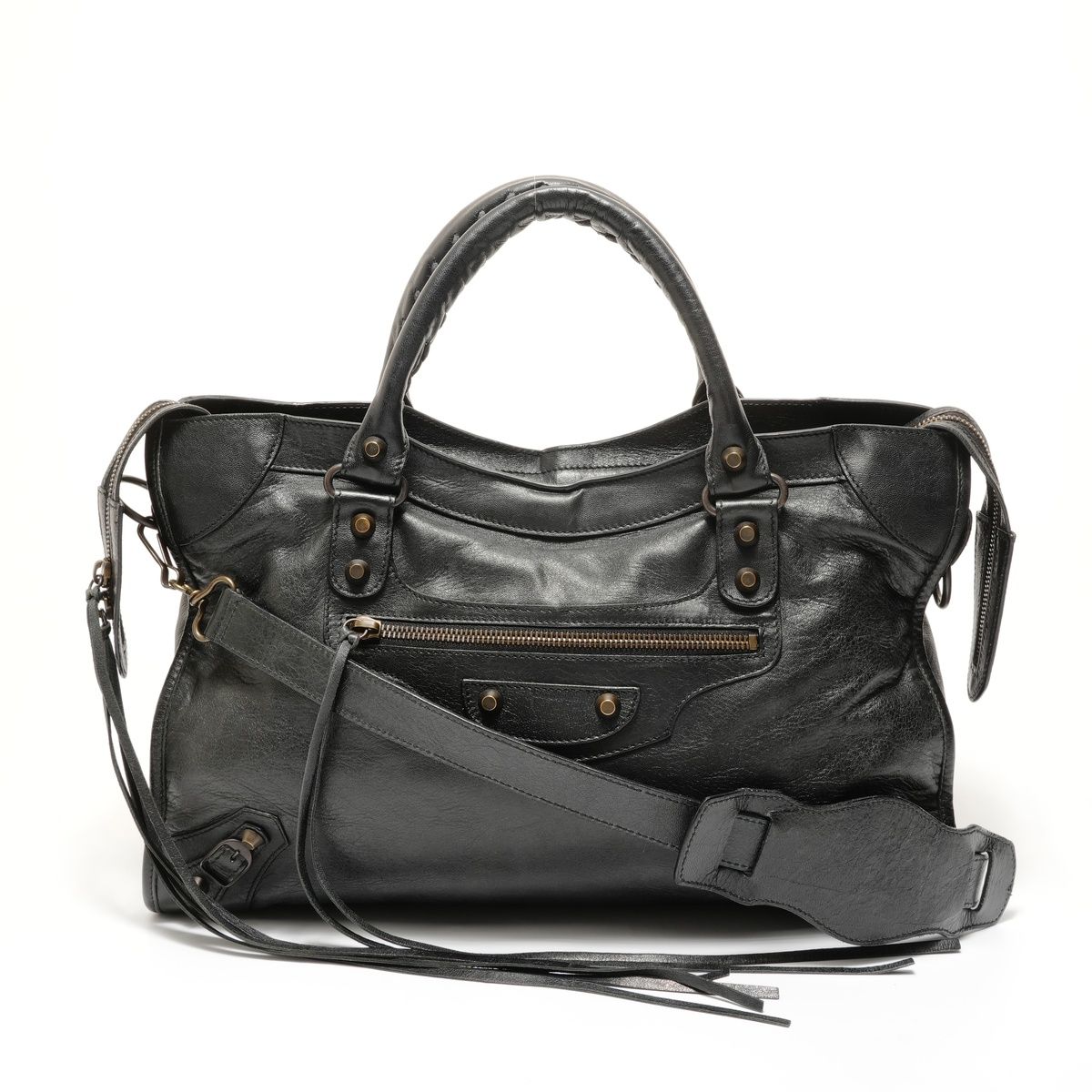 BALENCIAGA バレンシアガ ハンドバッグ シティ レザー 2way【中古 
