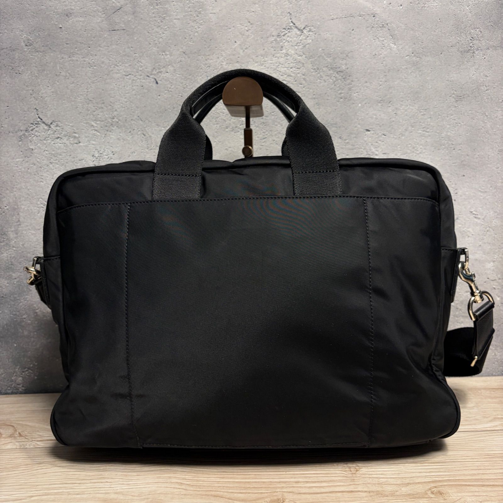 Paul Smith ポールスミス ビジネスバッグ ブラック グリーン 2WAY 