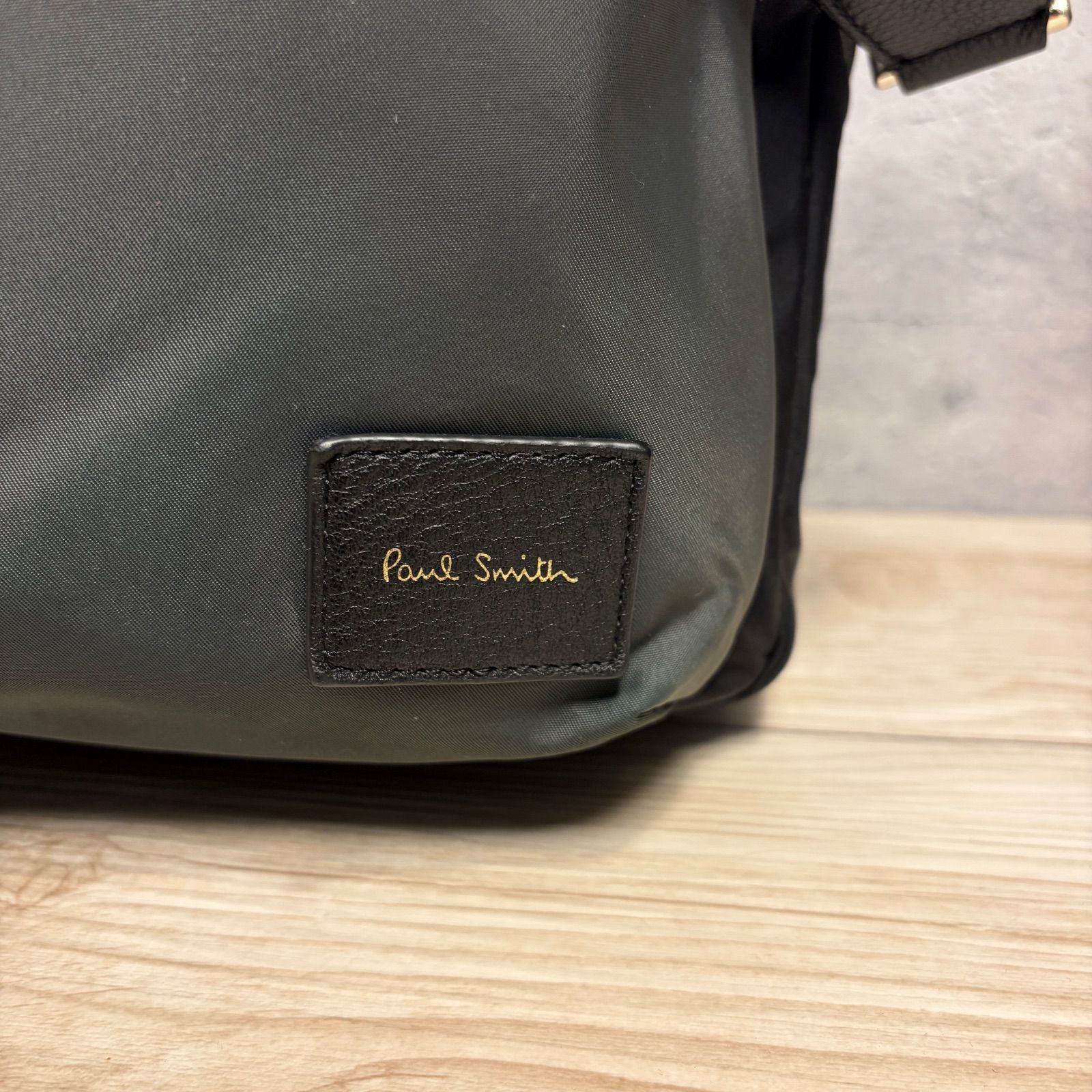 Paul Smith ポールスミス ビジネスバッグ ブラック グリーン 2WAY 