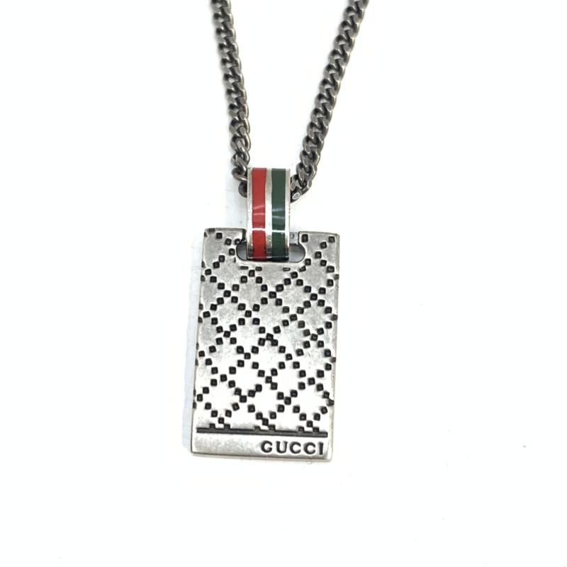 中古】GUCCI シェリーライン ディアマンテ ネックレス 925 グッチ[92