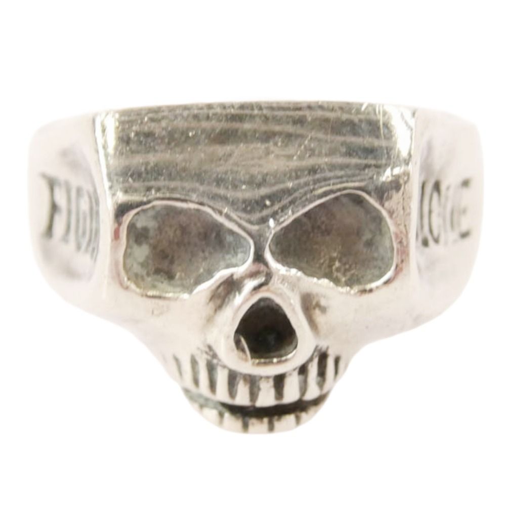 Loree Rodkin ローリーロドキン SKULL RING スカル ジルコニアアイ サイドクロス ストーン リング シルバー系 21号【中古】 Loree Rodkin ローリーロドキン SKULL RING スカル ジルコニアアイ