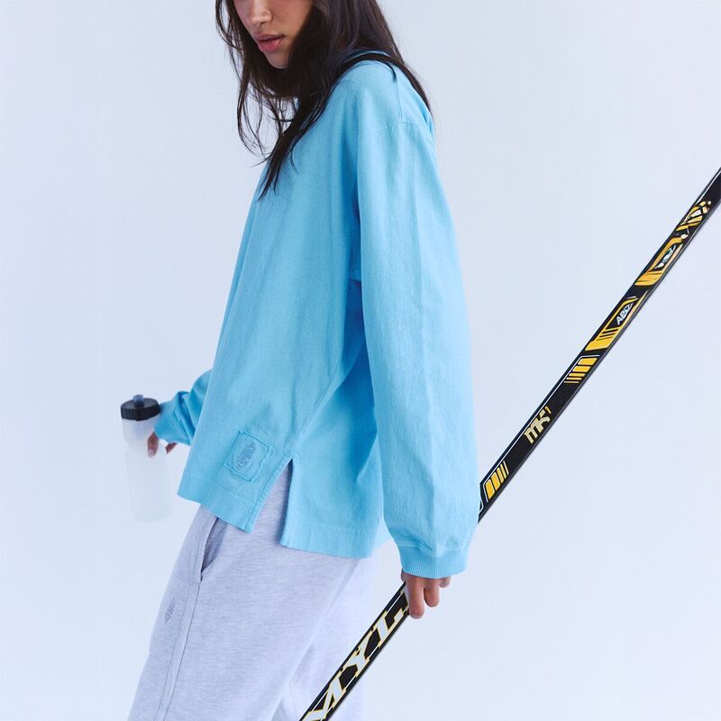レディース フリーピープル レディース トップス Tシャツ FP Movement Hustle Layer Top Womens Bright Blue ブルー