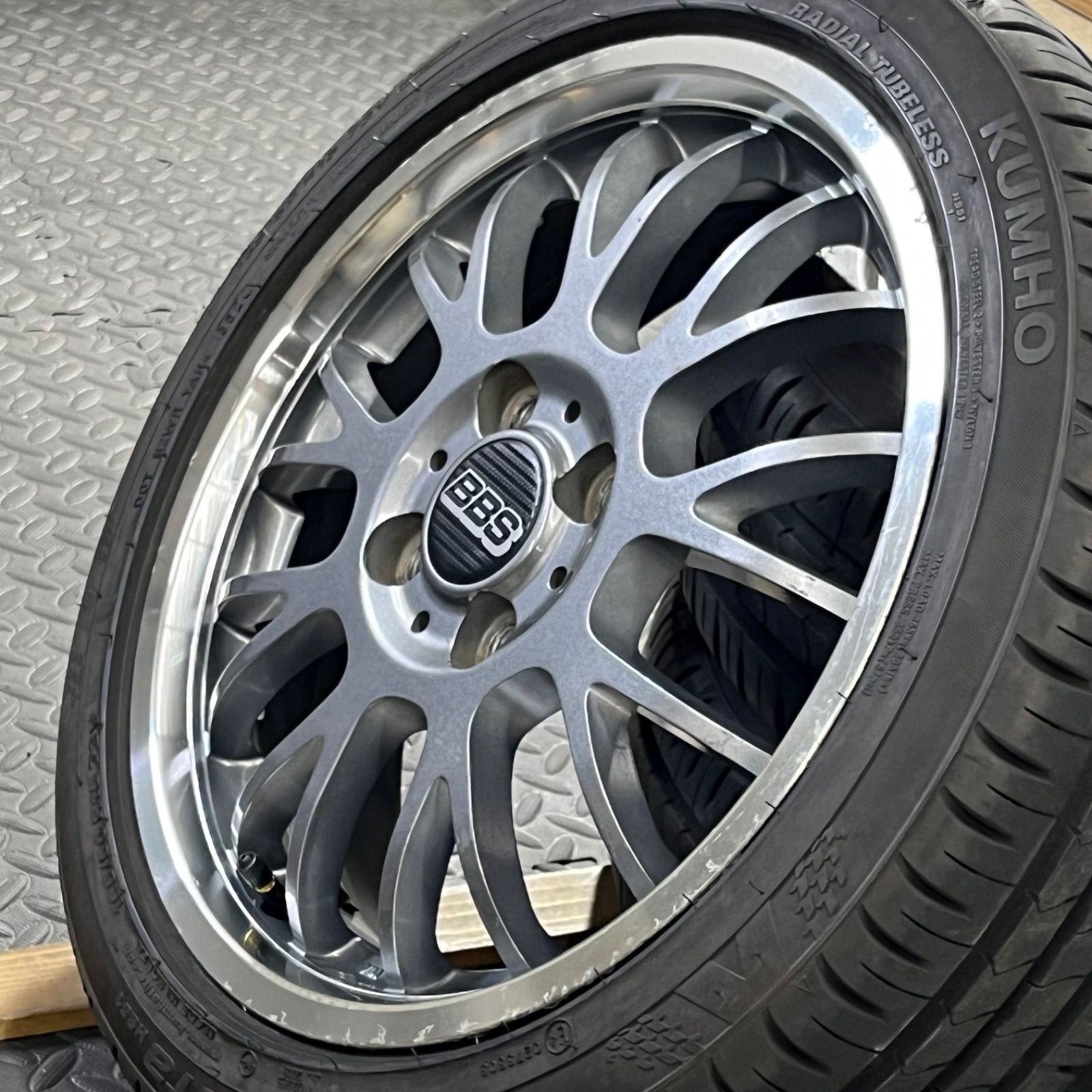 20年製 165/50R15 クムホ エクスタHS51 BADX S-HOLD ミラジーノ 