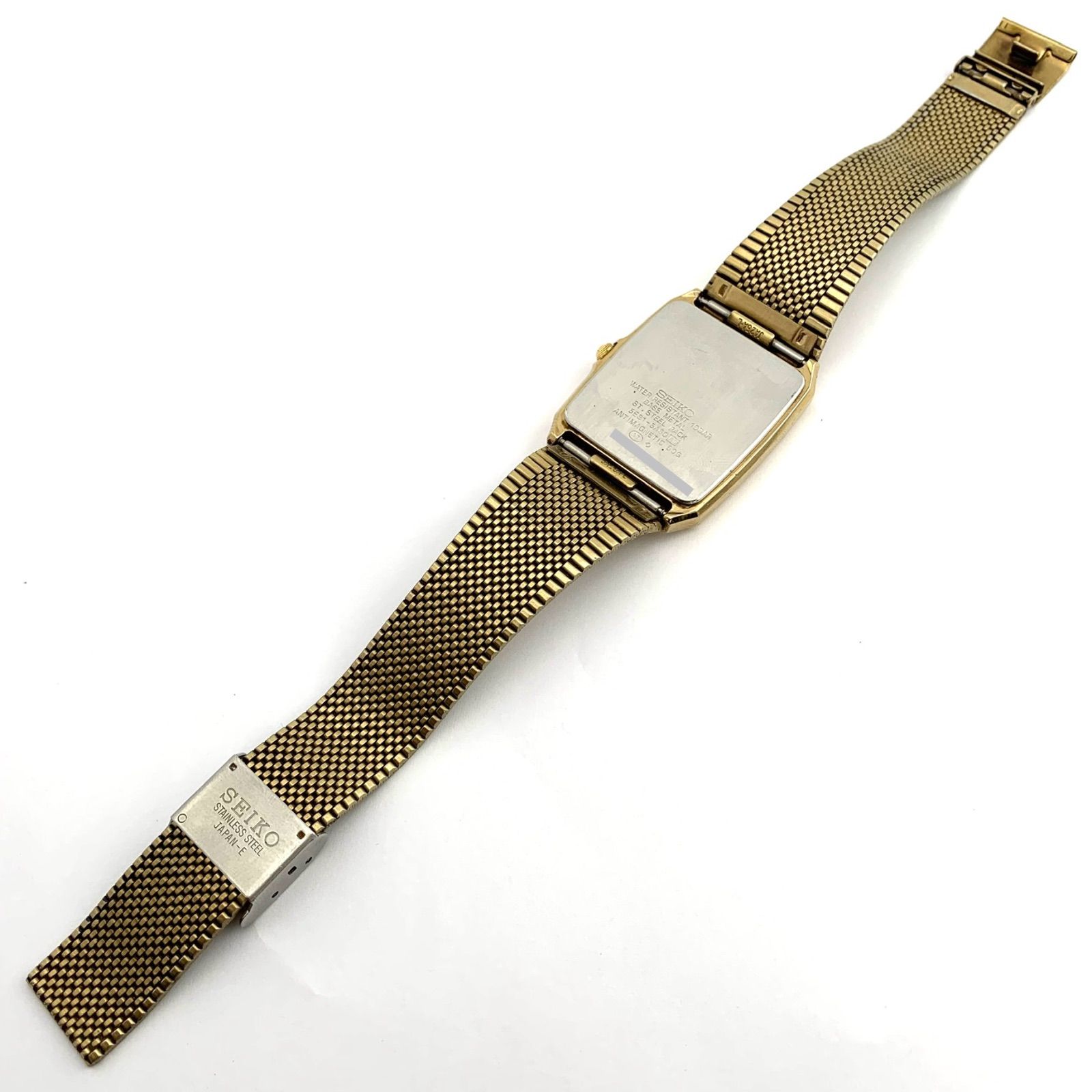 中古】SEIKO spirit 5E31-5A60 ゴールド メッシュバ腕時計 - メルカリ