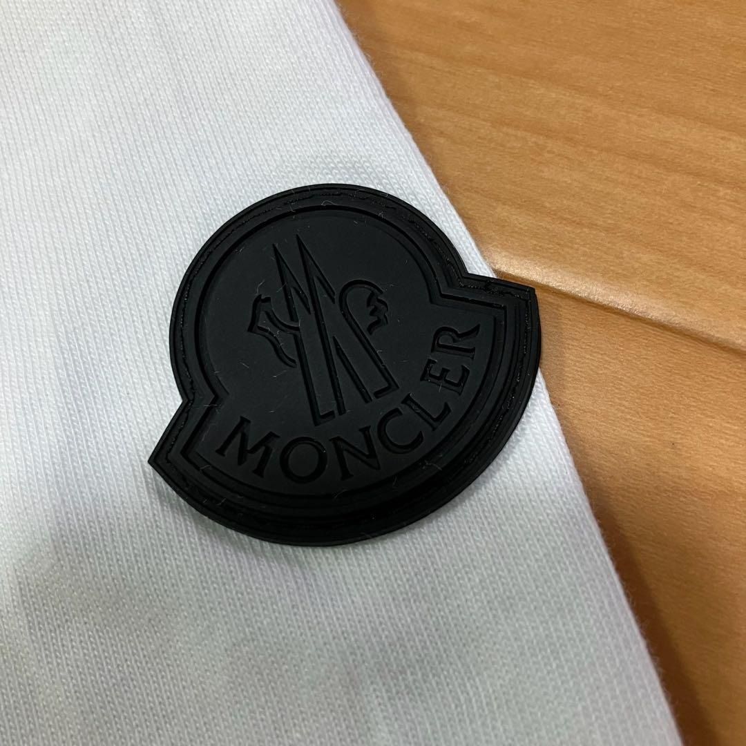 モンクレール ラバーワッペン ホワイト Tシャツ M 国内正規品 5S126