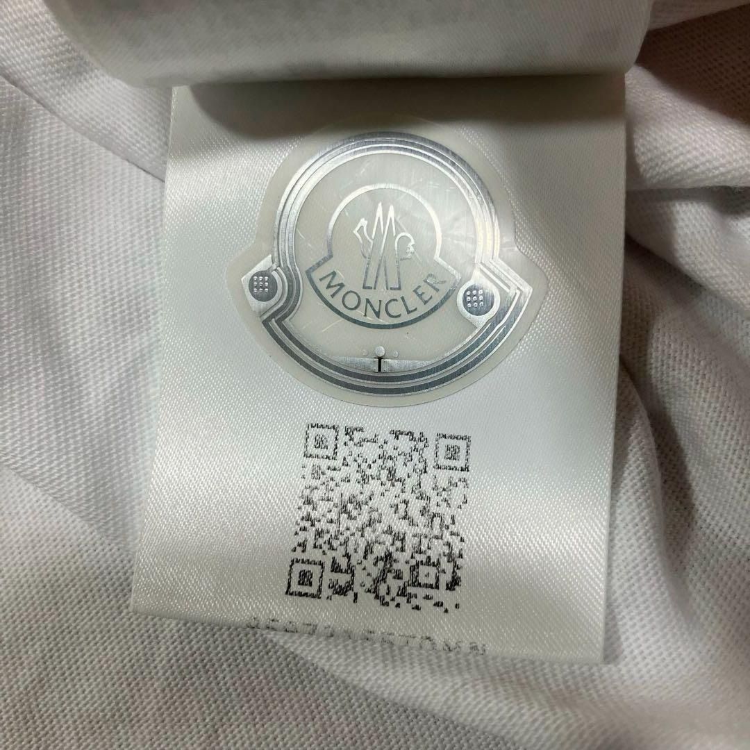 モンクレール ラバーワッペン ホワイト Tシャツ M 国内正規品 5S126