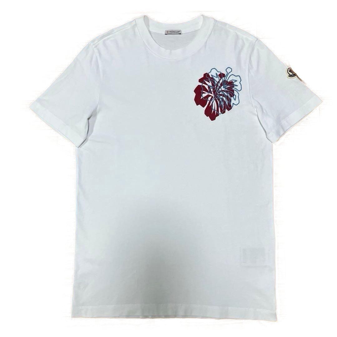 モンクレール ハイビスカス ホワイト S Tシャツ 国内正規 5S129 - メルカリ