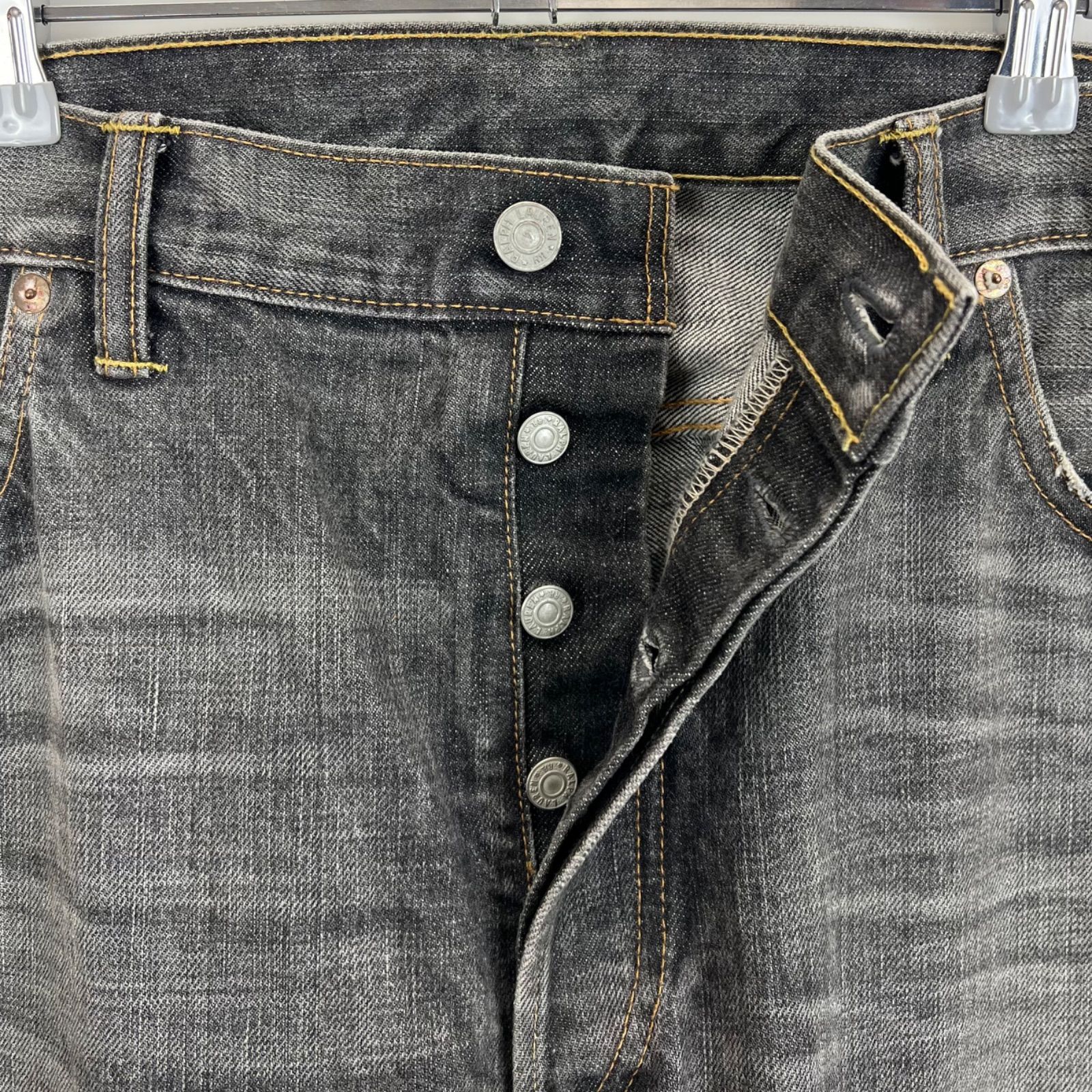 RRL Ralph Lauren NWT damaged LOW STRAIGHT denim pants w38 ダブル