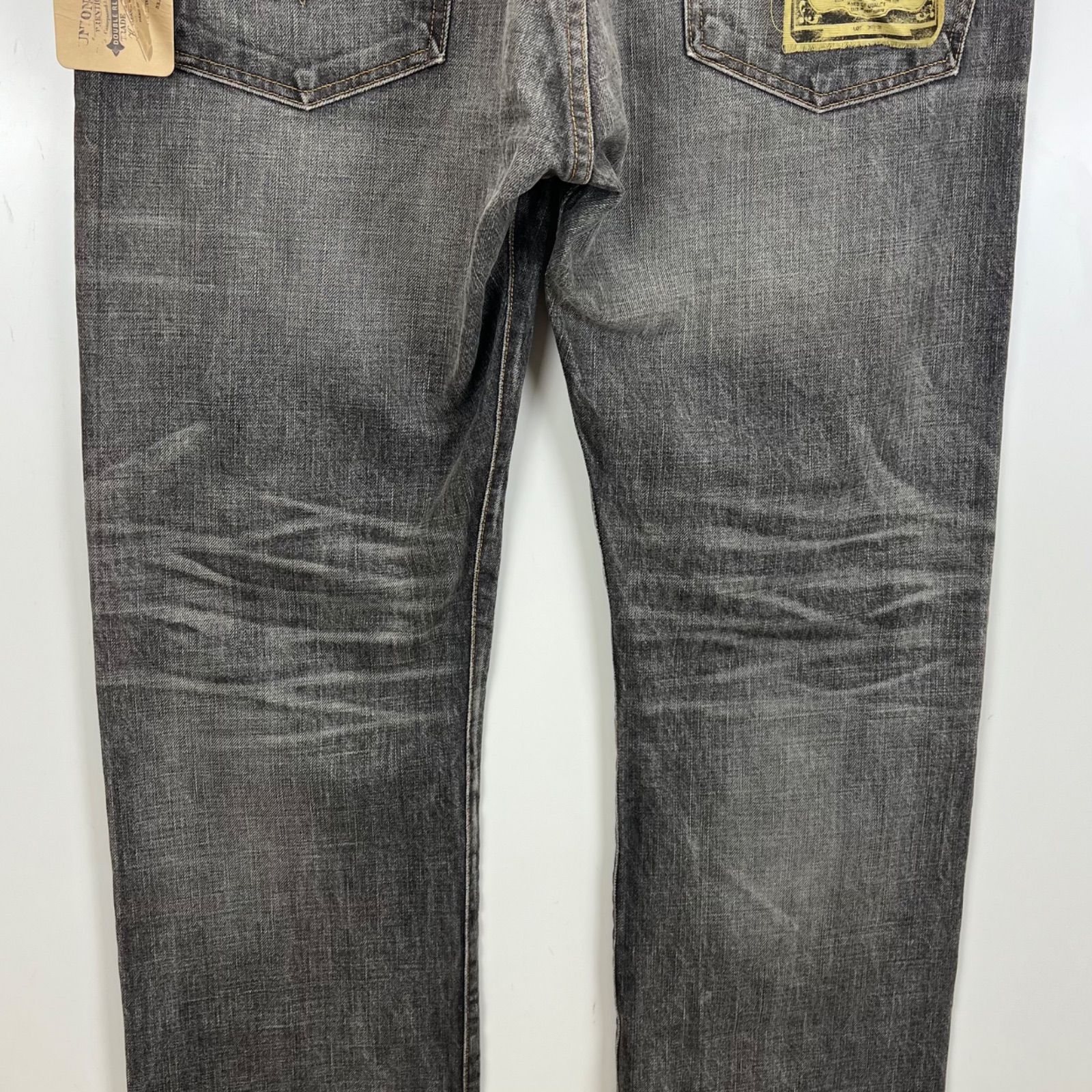 RRL Ralph Lauren NWT damaged LOW STRAIGHT denim pants w38 ダブル