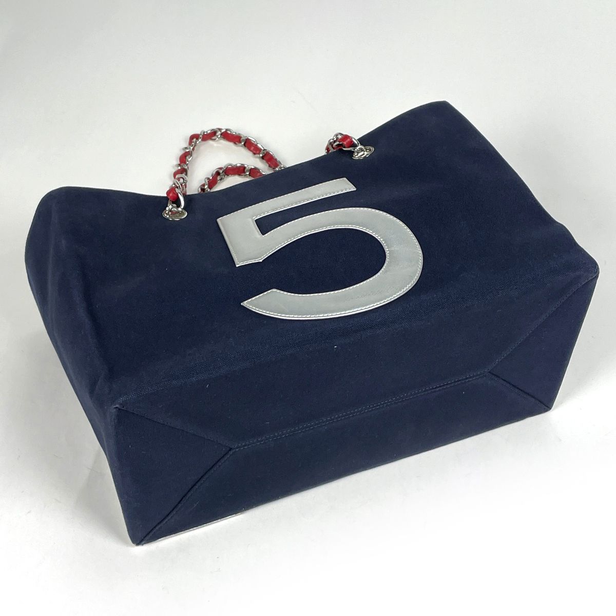シャネル CHANEL ココマーク チェーン トートバッグ No5 チョコバー 