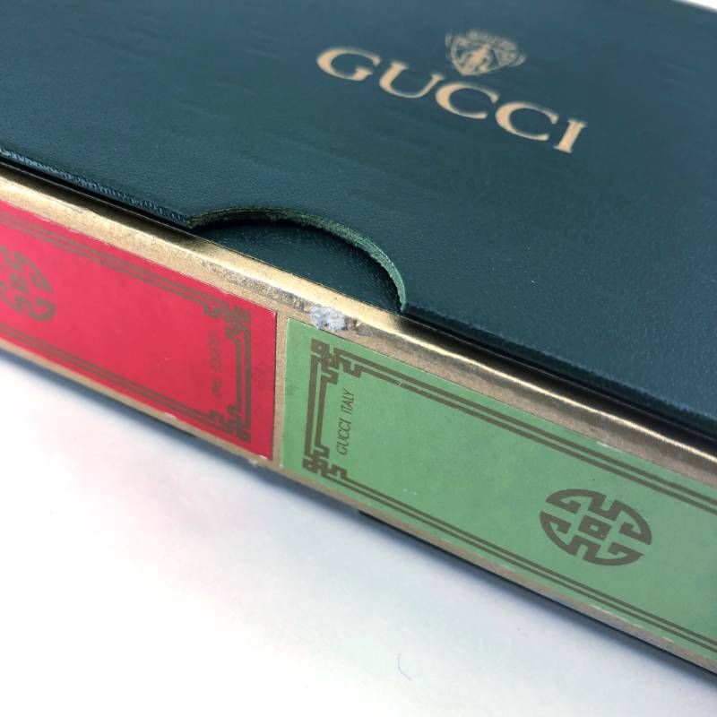 ケース付き】GUCCI グッチ／トランプ 2セット 赤・緑／紙／レッド