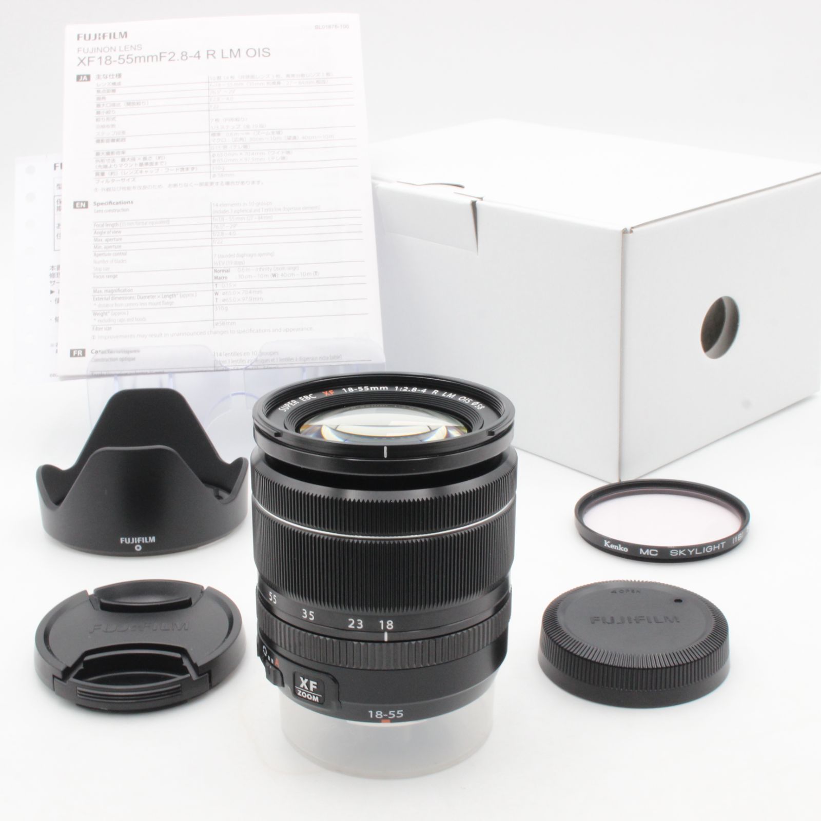 美品】 FUJIFILM 富士フイルム SUPER EBC XF 18-55mm f2.8-4 R LM OIS 