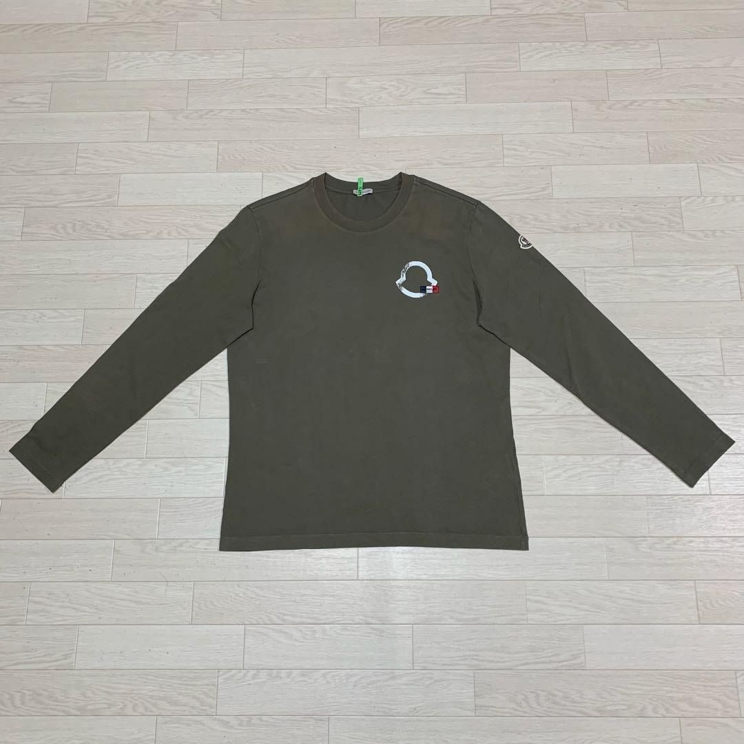 モンクレール ロンT 長袖 L カーキ 〔国内正規品〕5S134 - メルカリ