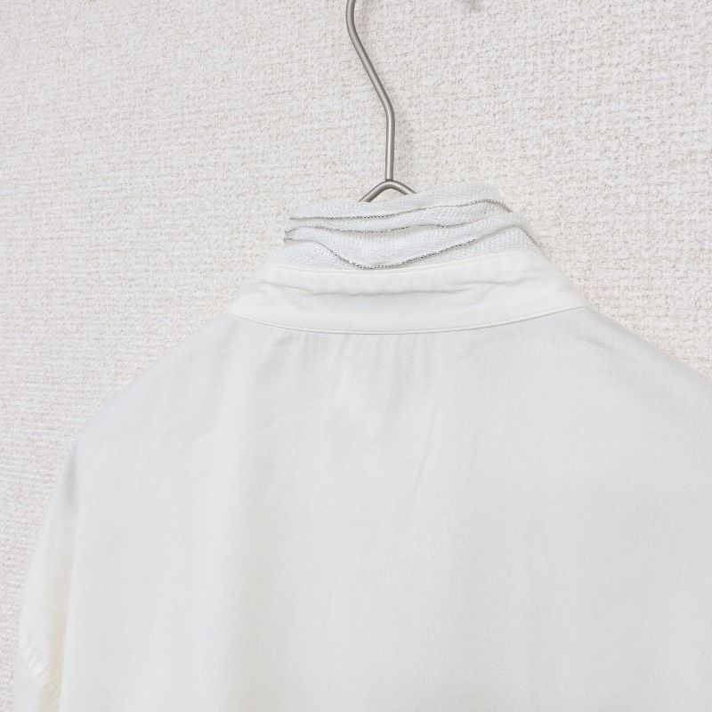 ◎BRUNELLO CUCINELLI ブルネロクチネリ シャツ ブラウス モニーレ装飾