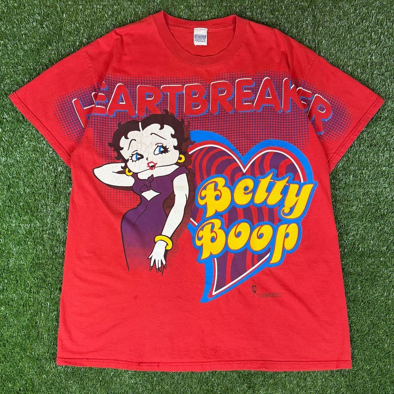 90s USA製 VINTAGE FREEZE BETTY BOOP プリント 半袖 T-sh Tシャツ 