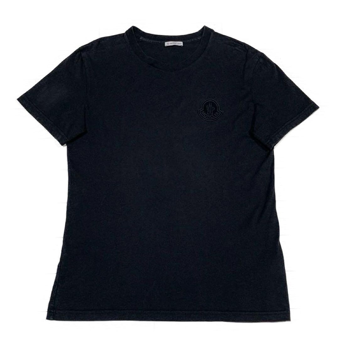 美品〕モンクレール レディース ブラック XS ワッペン Tシャツ 5S142
