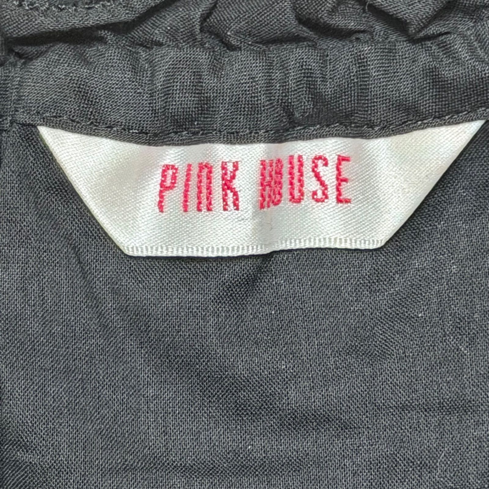 美品】PINK HOUSE ブラウス 2 ピンタック レース フリル ピンクハウス 