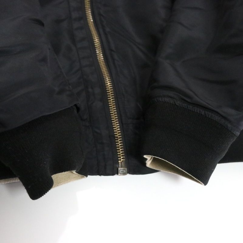 中古B】メンズL クラネ フラグメント リバーシブル MA-1 CLANE