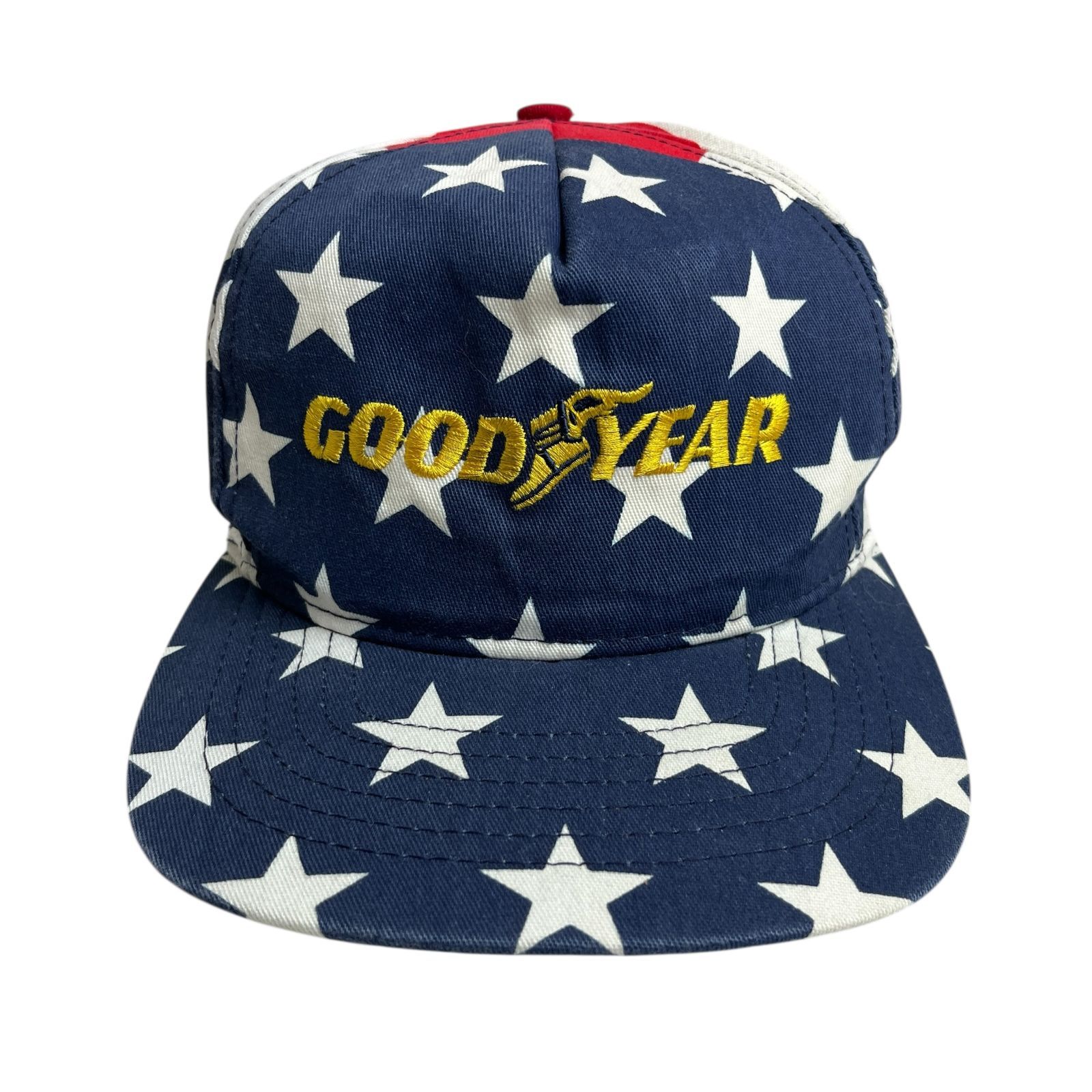 キャップ/帽子】USA製 80-90s GOODYEAR 星条旗デザイン（グッドイヤー 