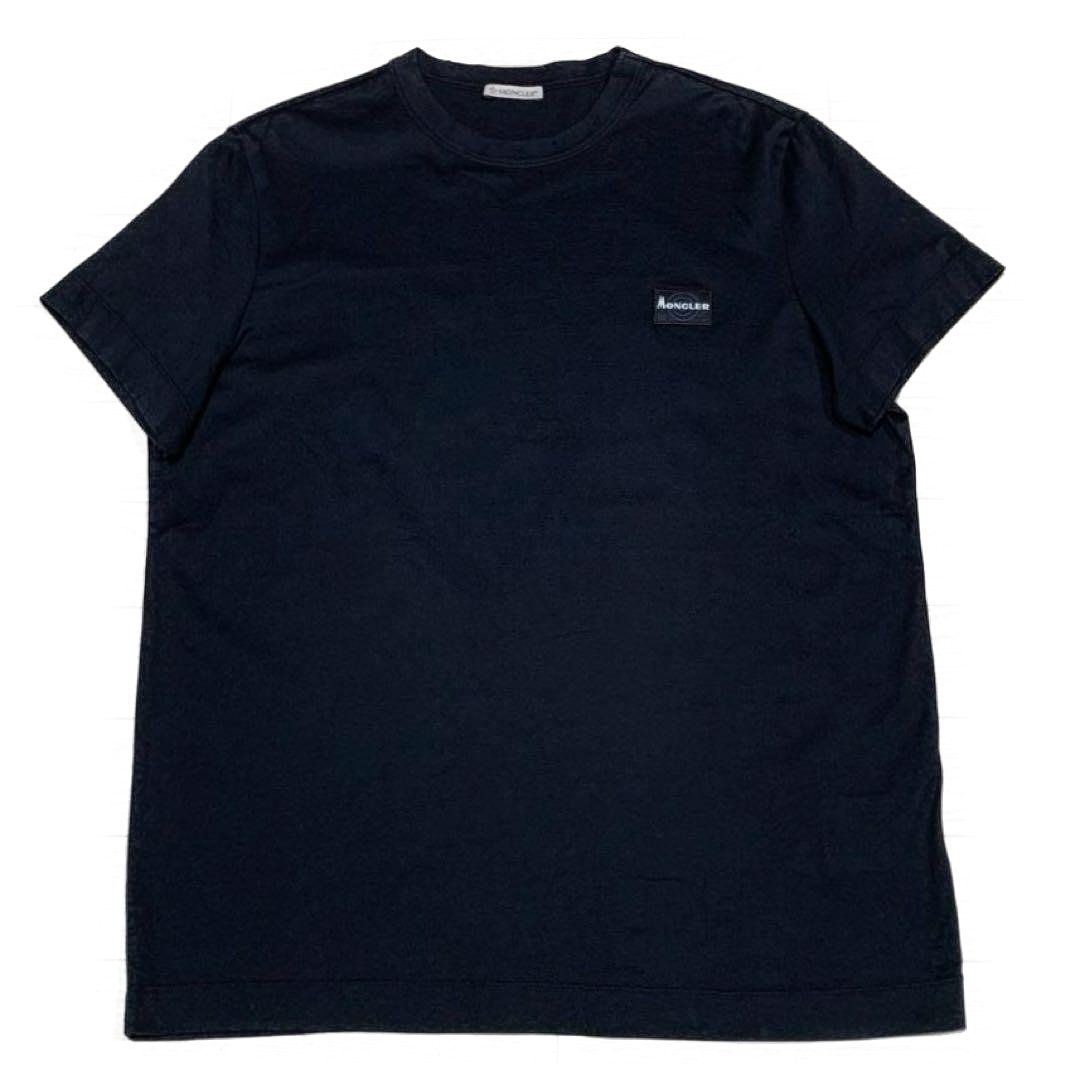 〔極美品〕モンクレール　四角刺繍ロゴ　黒　Tシャツ　ブラック　L 5S147 モンクレール 四角刺繍ロゴ 黒 Tシャツ ブラック L 5S147 - メルカリ