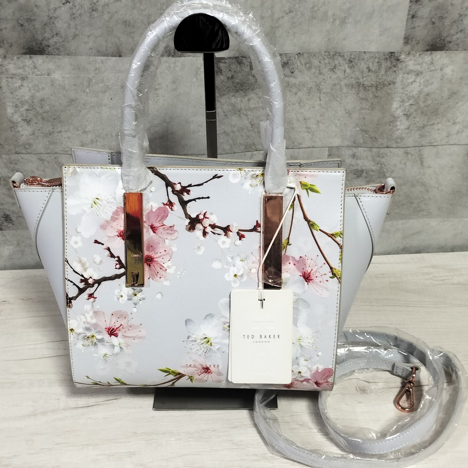 未使用品】TED BAKER LONDON 2way 花柄 ショルダーバック ハンドバック 