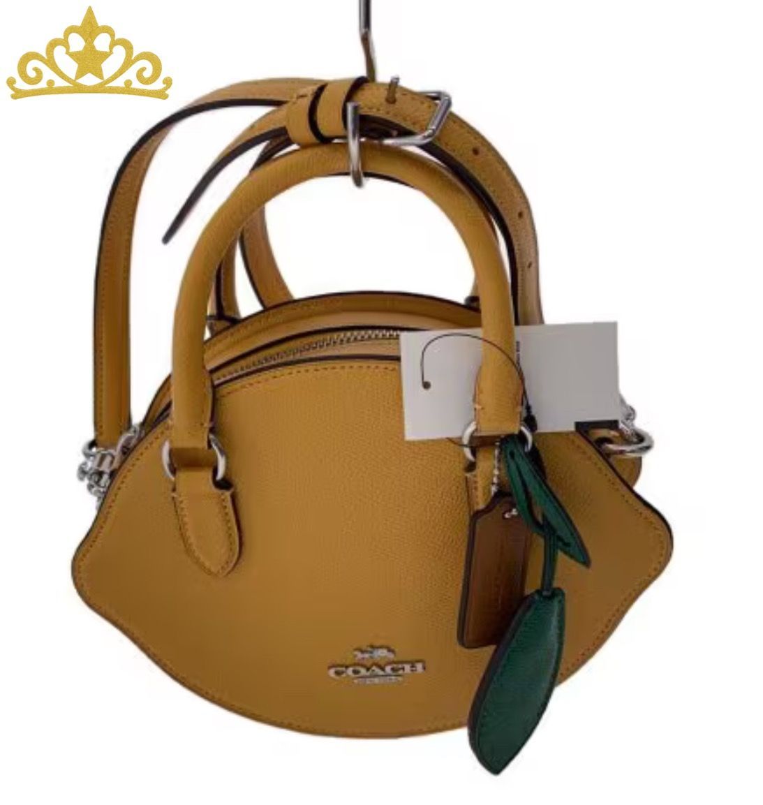 COACH フルーツ レモン レザー 2way ショルダーバッグ レディース 