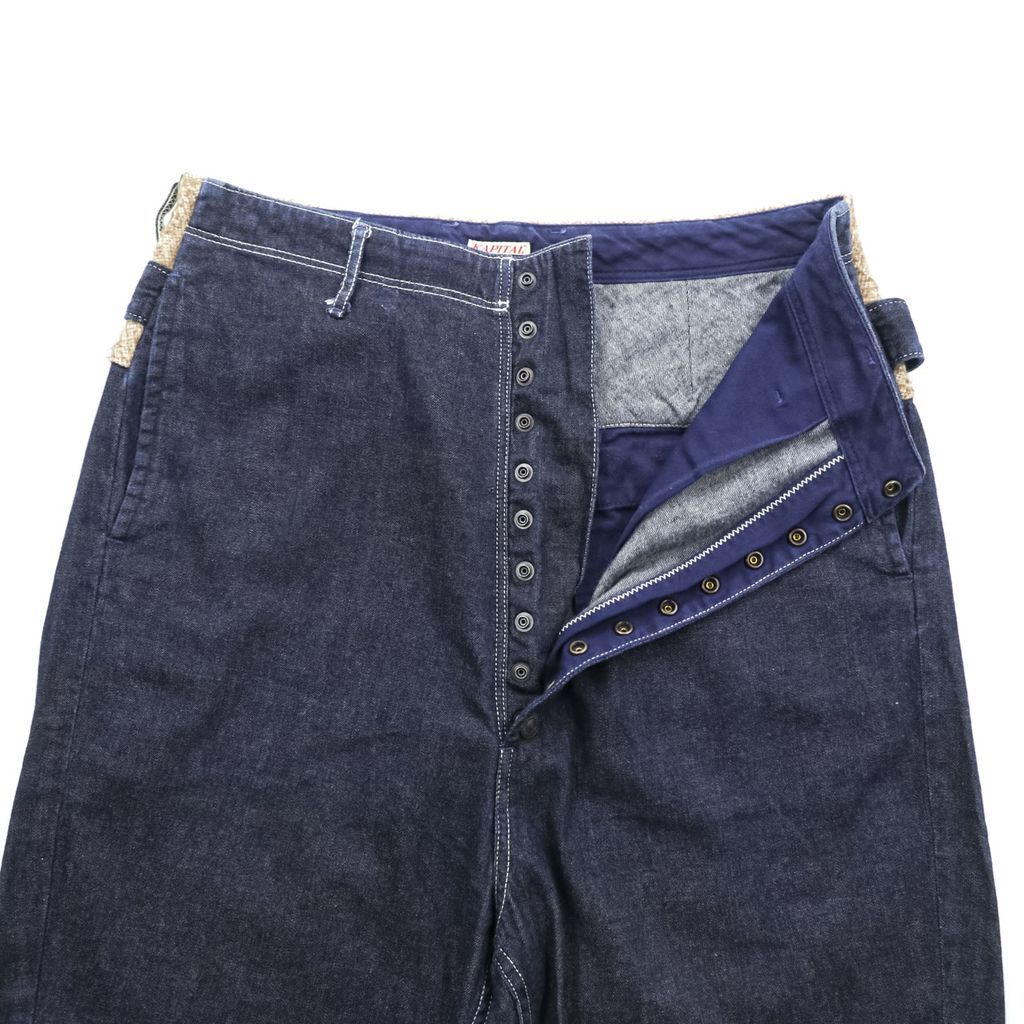 KAPITAL 日本製 ピエロパンツ デニム サルエルパンツ M インディゴ