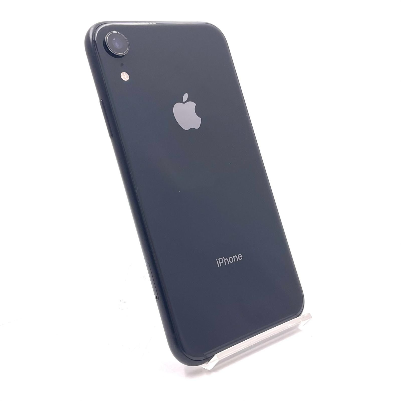 iPhone XR 64GB ブラック SIMフリー美品 80%-メルカリ